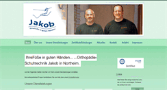 Desktop Screenshot of jakob-orthopaedie-schuhtechnik.de